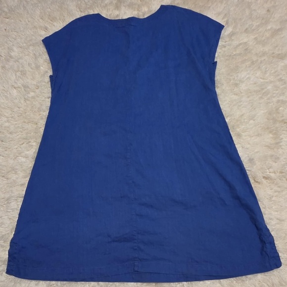 Soft Surroundings Blue Midi Dress Size XL EUC - Picture 1 of 8